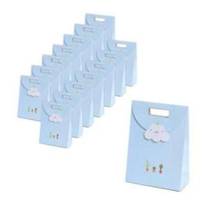 [문구/오피스] 종이쇼핑백 15개 손잡이 블루구름 선물포장 중