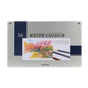 문화 수채 색연필 36색세트 (틴케이스)