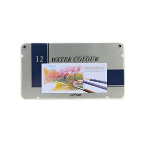 문화 수채 색연필 12색세트 (틴케이스)