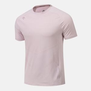 [데상트]데상트반팔티 TQT SQ121TTS31-PINK 트레이닝 자가드 반