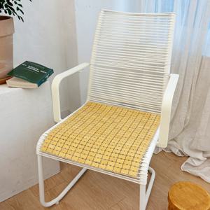 [갤러리데코] 대나무 마작 1인 방석 내추럴 45x45cm