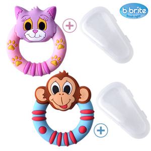 [비브라이트] 실리콘 베이비 애니멀 치발기/BPA FREE