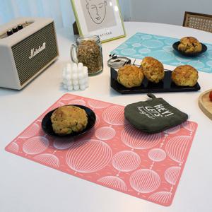 [샤이닝홈] 비즈 파스텔 실리콘 식탁매트 1P