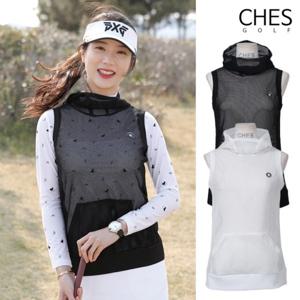 [체스][기획특가] 하오츠 여성골프 망사 후드조끼