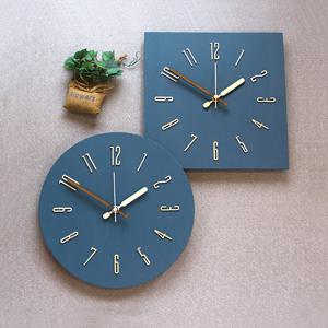 블루밍 무소음 원목 벽시계 (원형/사각형)