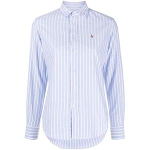 폴로 랄프로렌 슬림 핏 스트라이프 옥스포드 셔츠 211891377004