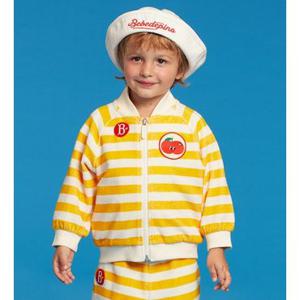 [백화점][베베드피노] 포메 베이비 옐로우 스트라이프 테리 집업자켓_BP41JD115 BP41JD115