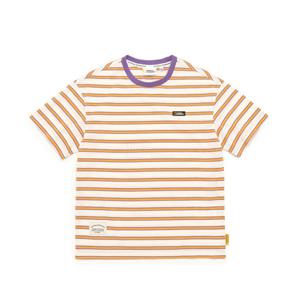 내셔널지오그래픽 키즈 K232UTS910 스트라이프 반팔티 PURPLE