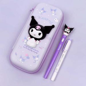 쿠로미 스퀴시 필통 연보라 펜파우치 말랑말랑 캐릭터