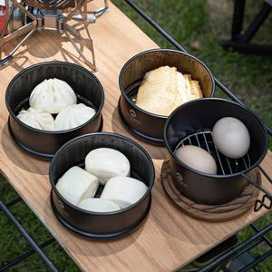 캠핑문 304스텐 시에라컵 찜기 티타늄코팅