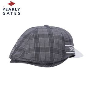 [파리게이츠] 여성 엠보 로고 자수 체크 헌팅캡