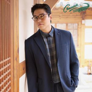 [크로커다일] 울터치 잔체크 셋업 자켓 CDAAAJK3104