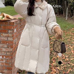 ATMARK 밴딩웨이플리스포인트롱패딩_AA49PD028G