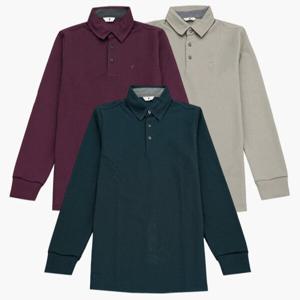 [피에르가르뎅]와플 제천 카라 티셔츠 PPTS3902_DG