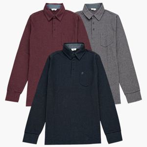 [피에르가르뎅]면 혼방 조직 카라 티셔츠 PPTS3901_DG