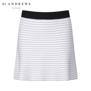 [세인트앤드류스] 여성 골지 웨이브 밴딩 훌 니트 큐롯 스커트