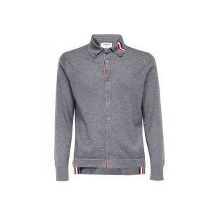 톰브라운 스트라이프 니트가디건 그레이 남성 MKL003A Y1002 035