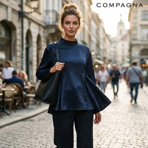 글로시 뒷리본 블라우스_CACS1-WRB050