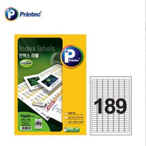 애니라벨 인덱스라벨 (V3560 189칸 20매) 애니라벨지 인덱스라벨지 사무용라벨지 서류라벨지 문서라벨지 라