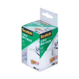 매직테이프 세이빙팩 (리필) 810R-6 12x18mm 6개입 매직리필테이프 매직테이프리필 매직테이프세트 매직테