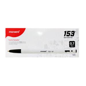 모나미 153 볼펜 0.7mm 1타스 12개입 검정 검정볼펜 검정 볼펜1타세트 문구볼펜 사무볼펜 다용도볼펜 펜 필