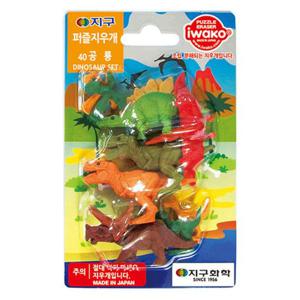 퍼즐 지우개 완구 (no.40 공룡) 학생지우개 문구 학용품 사무용품 지우개