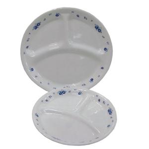 코렐 접시 원형 반찬 나눔 도자기 접시 그릇 3절 대 요리접시 주방용품 주방식기 다용도접시 음식그릇 찬접