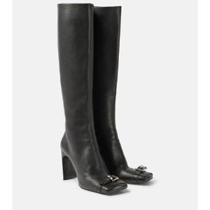 발렌시아가 Bel Air 100 레더 니하이 부츠 P01038627