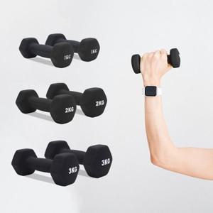 홈트러브 네오프렌 아령 1kg 2개 세트 근력 운동 캐틀벨
