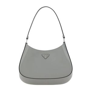 프라다 클레오 브러시드 숄더백 그레이 1BC499 ZO6 F0LS4