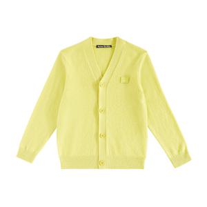 아크네스튜디오 페이스 로고 가디건 옐로 C60038 DO1