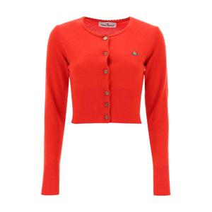 비비안웨스트우드 베아 크롭 가디건 레드 1803002U Y0018 H407