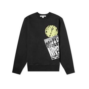 Y3 옵티미스틱 일루젼 프린팅 맨투맨 블랙 남성 HF7068