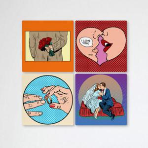 아트박스/꾸밈 cb890-멀티액자_사랑에서결혼까지