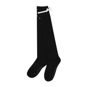 [핑골프]여성 라인 배색 리본 장식 니삭스 (121E1SC055_BK)