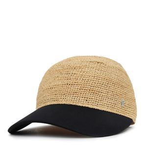 헬렌카민스키 내추럴 블랙 비베트 라피아 베이스볼 캡 HAT50629 NATBLK