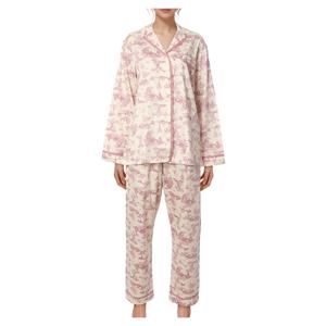 [바바라(언더웨어)]부드러운 고급 실켓면 60수 여성 파자마 세트AWP4610B