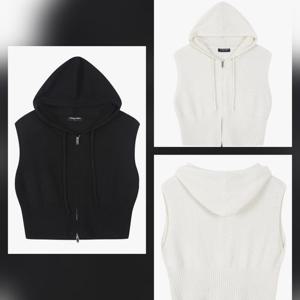 [더데이걸]후드집업 조끼스웨터TGKA25301