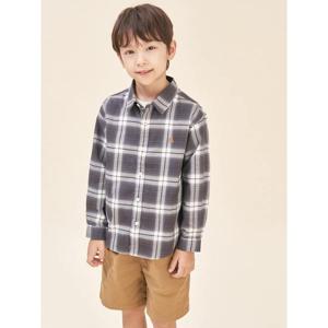 [빈폴키즈] 옴브레 체크 셔츠  블랙 (BI5864U045)