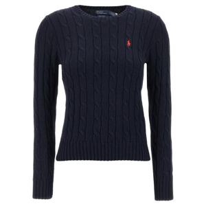 폴로 랄프로렌 폴로 자수 케이블 니트 스웨터 211971869008 BLUE