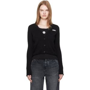 26 SS 겐조 여성 블랙 겐조 파리 겐조 시티 가디건 252387F095003