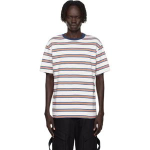 26 SS 겐조 남성 오프 화이트 겐조 파리 겐조 코스트 라인 티셔츠 252387M213026