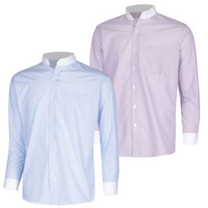 [파파브로]국내제작 헨리넥 카라 배색컬러 셔츠 DE-SHAH-3369,70