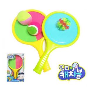 멀티캐치볼 어린이민턴 미니민턴 키즈라켓 찍찍이볼
