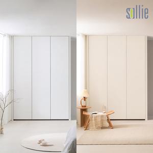 [솔리에] 벨루가 무몰딩 작은방 붙박이장 1501~1700mm