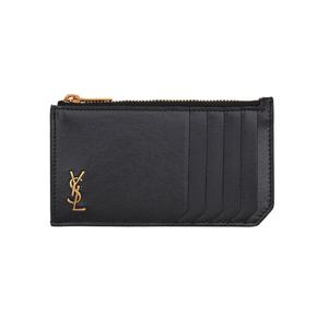 생로랑 629899 02G0W 1000 타이니 모노그램 금장 지퍼 카드지갑