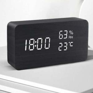 HD LED 음성컨트롤 루미너스 LED탁상시계 블랙 군인시계 알람시계 패션시계 시계용품 다용도시계