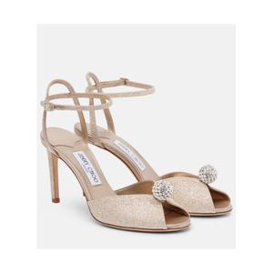 지미추 Sacora 85 글리터 핍토 샌들  P01125238