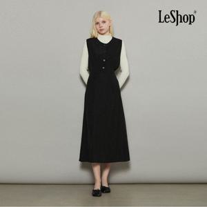 [르샵] 골덴 뷔스티에 백 스트랩 원피스 (BO8OP023A)