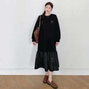 웬디 / 외출용 롱 코트 빅 사이즈 드레스 WP13831